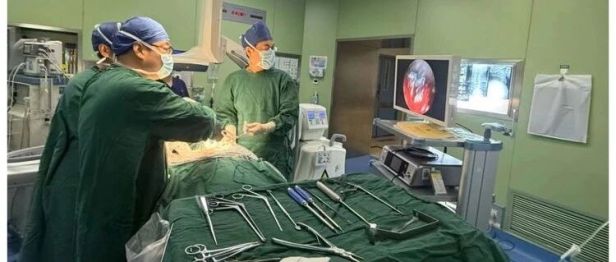 河科大二附院脊柱外科成功完成院内首例内镜下前路颈椎间盘切除融合术（ENDO-ACDF）