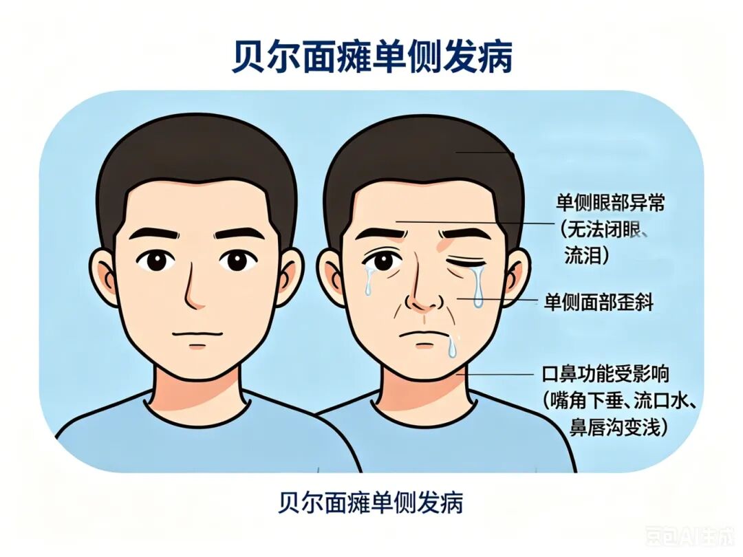 一觉醒来脸歪眼闭不拢?可能不是中风,是贝尔面瘫!