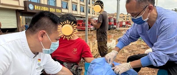广西医科大学第一附属医院医疗队驰援横州防汛救灾一线