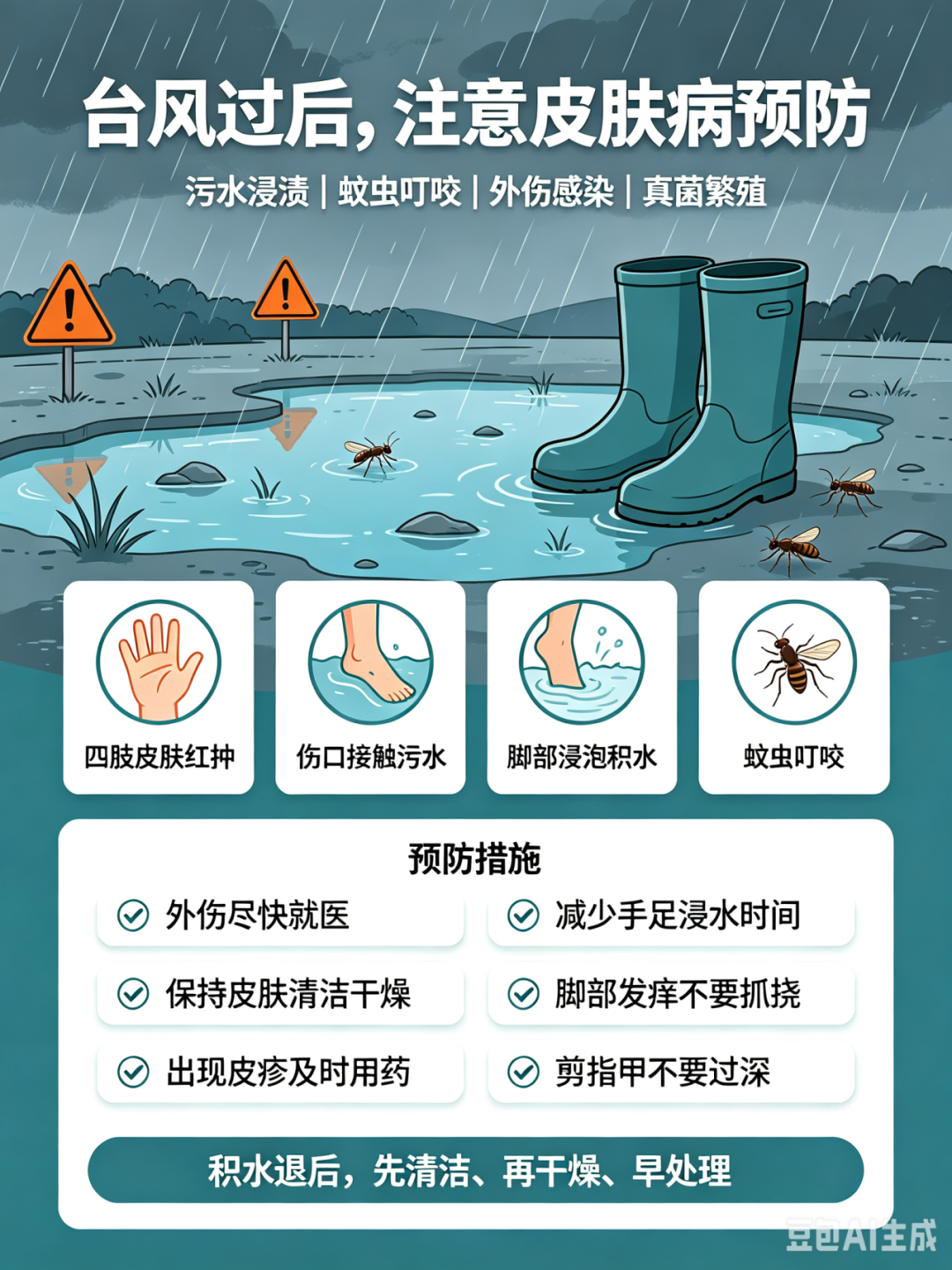 健康科普 | 台风暴雨天气,请收好这份安全指南→