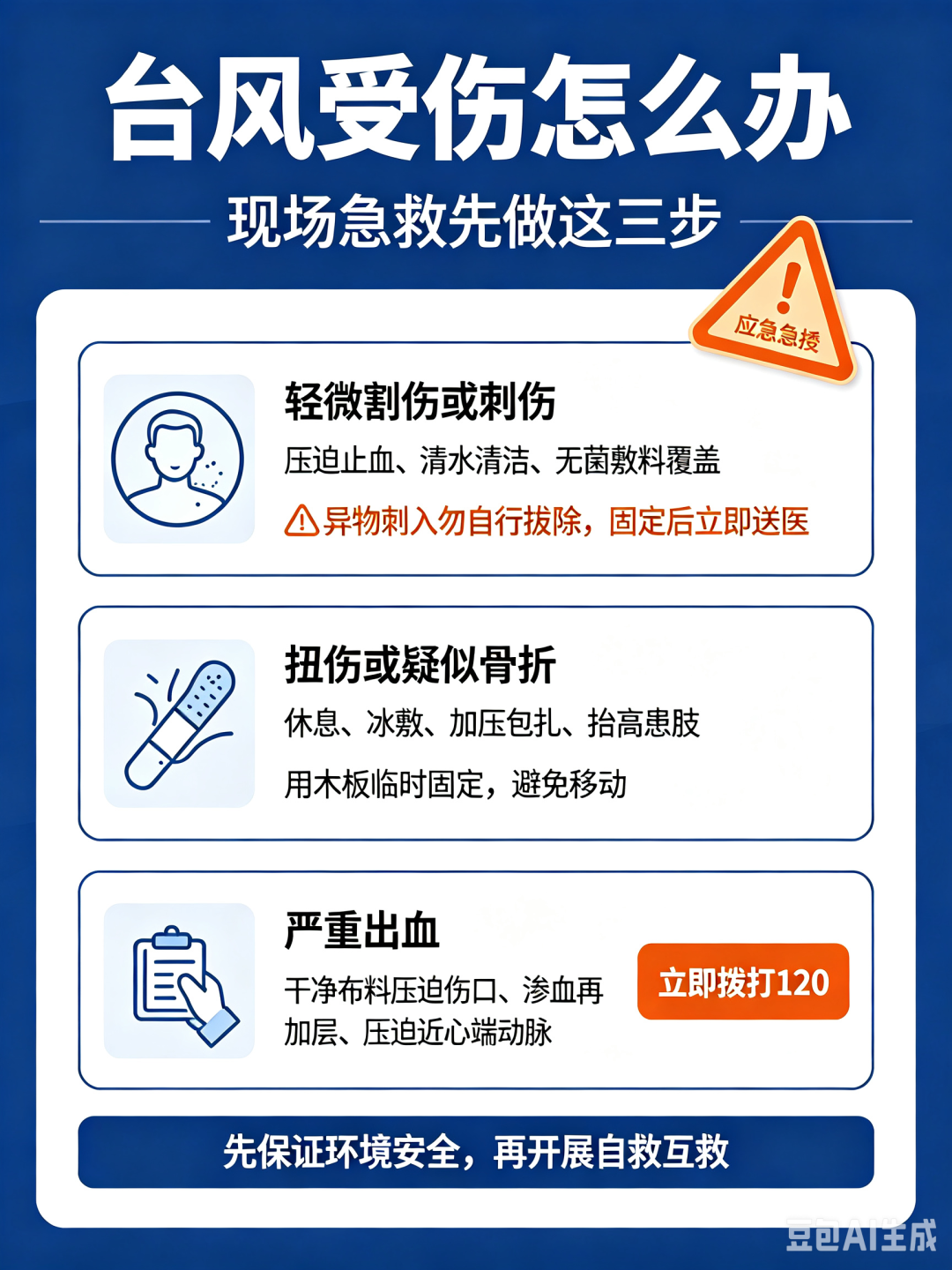 健康科普 | 台风暴雨天气,请收好这份安全指南→