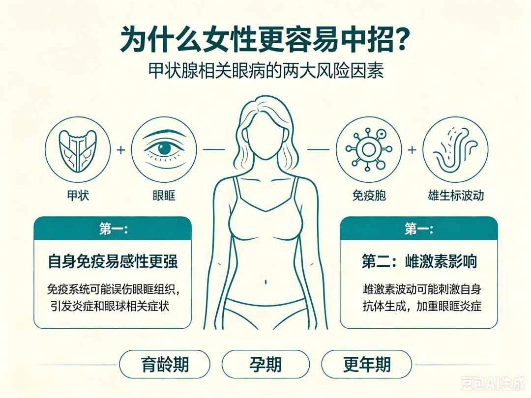 眼睛“变大”不一定是好事——甲状腺相关眼病为何更偏爱女性?
