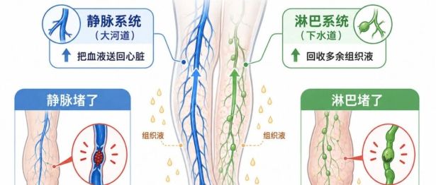 腿肿原因不明？核医学科助你看清身体的“回流地图”