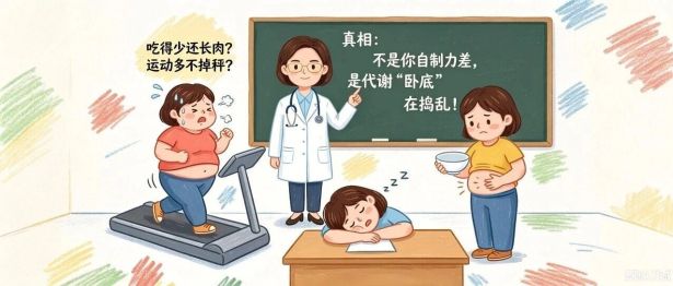 越减越胖？肚子甩不掉？藏在身体里的发胖元凶竟是它……