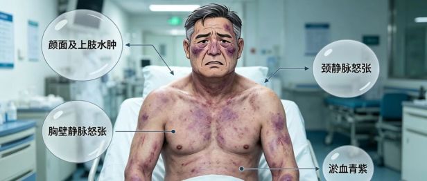脸肿脖子粗，没想竟是肺癌晚期？！这种急症，越拖越危险