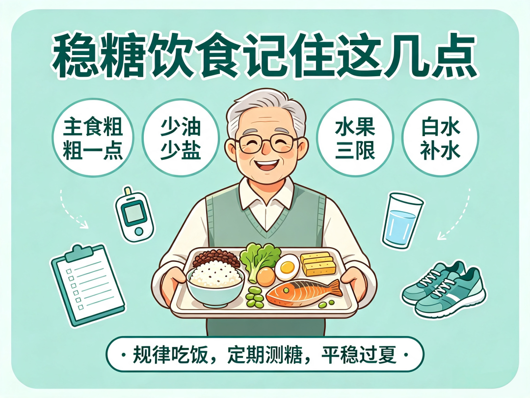 科普在线丨夏末稳糖有妙招:糖尿病友的饮食“凉”策