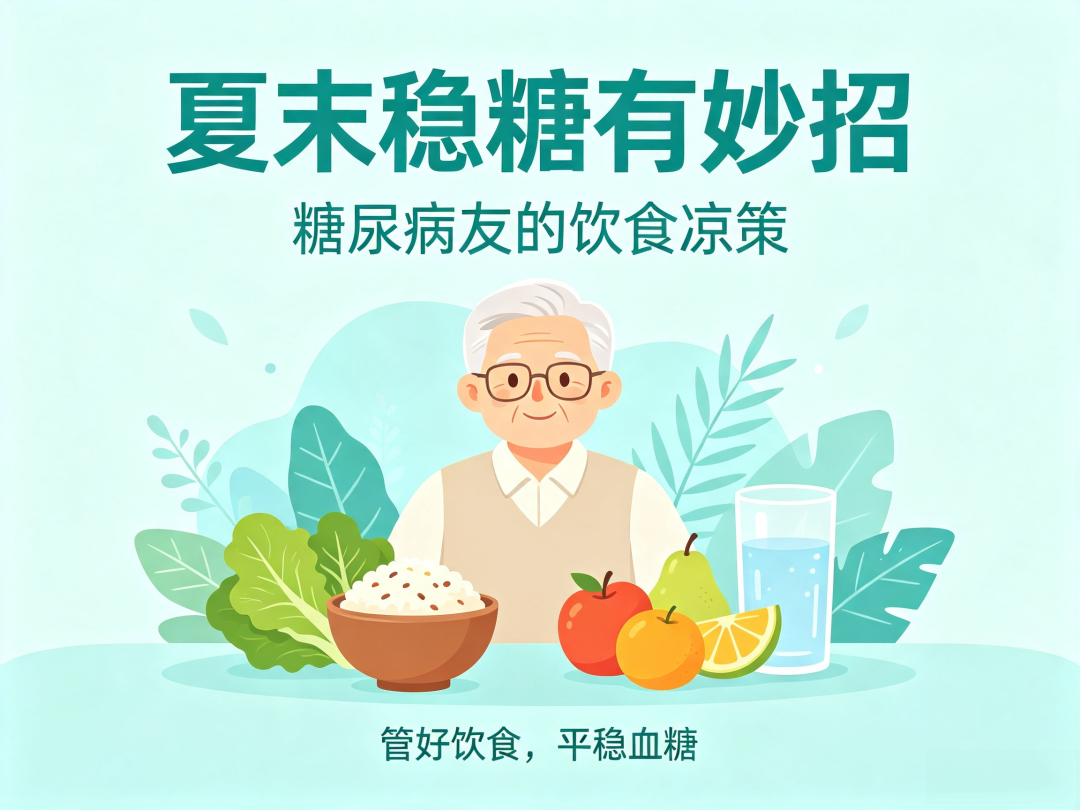 科普在线丨夏末稳糖有妙招:糖尿病友的饮食“凉”策