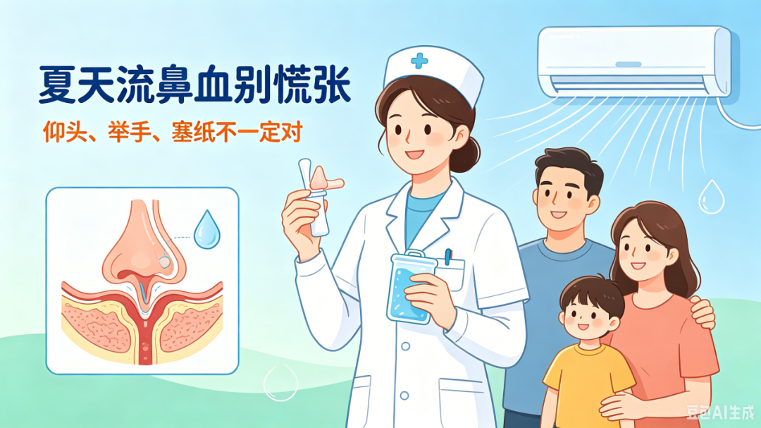 医语辟谣|流鼻血仰头、举手、塞纸?全是错的!