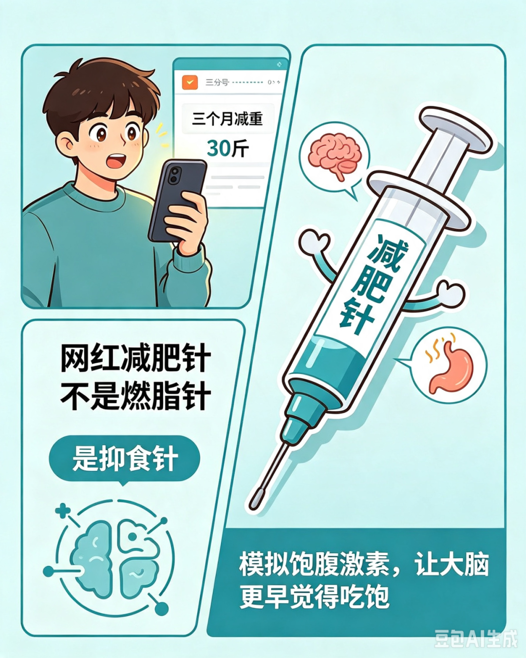 【人医科普】内分泌甲乳讲堂——朋友靠打针瘦了30斤,可以跟风打吗?