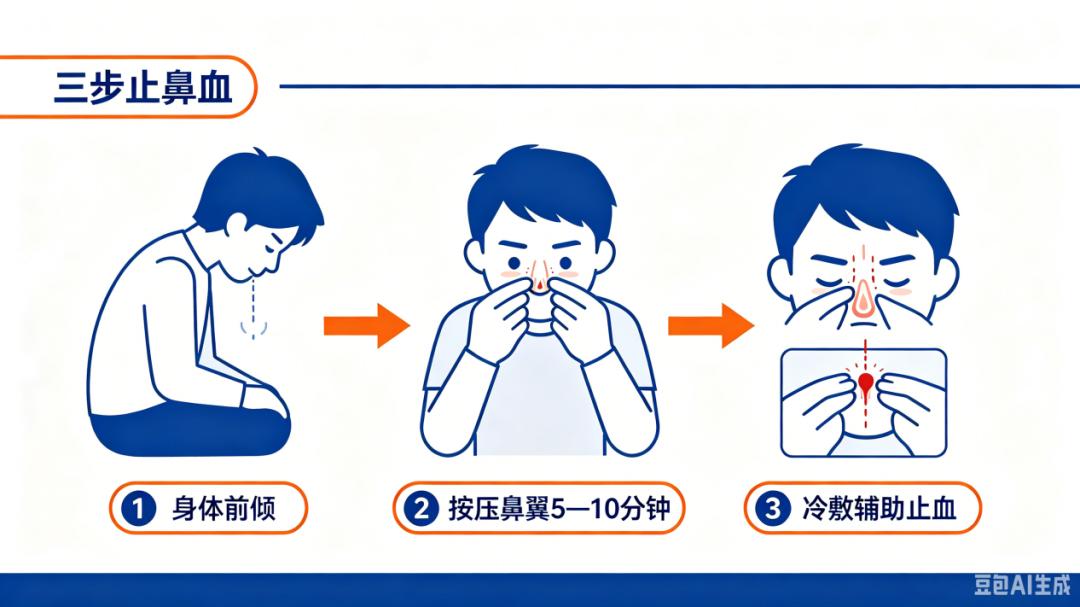 医语辟谣｜流鼻血仰头、举手、塞纸？全是错的！