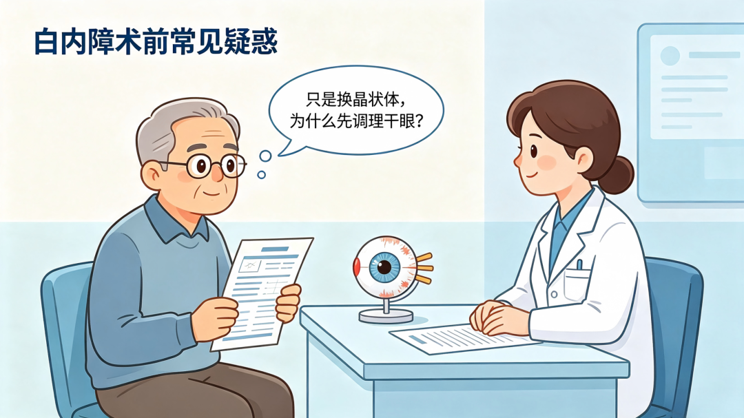 做白内障手术,为什么医生建议先治干眼?很多人都忽略了