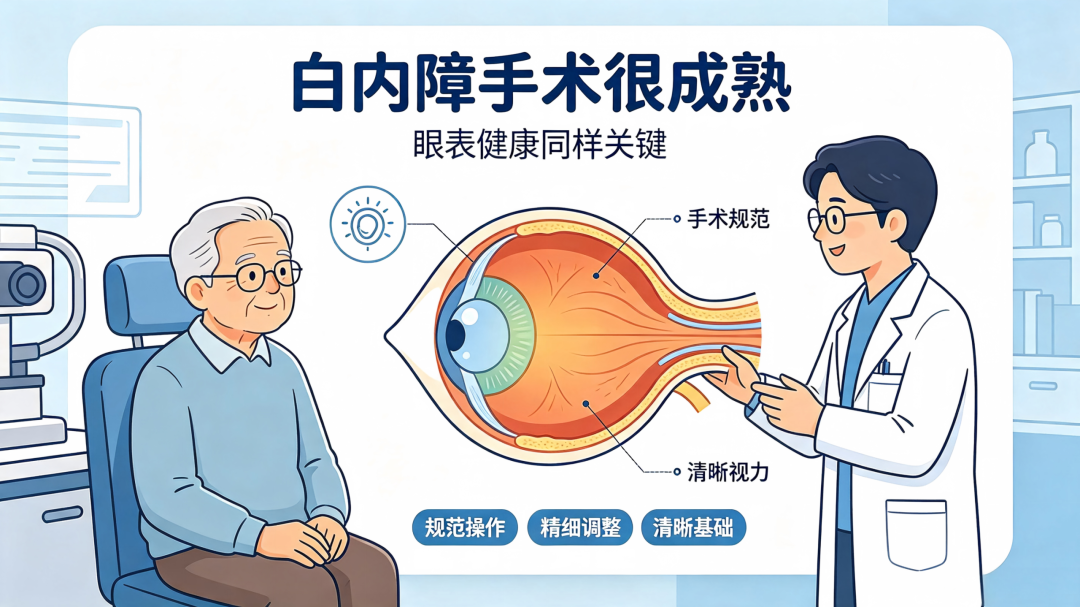 做白内障手术,为什么医生建议先治干眼?很多人都忽略了