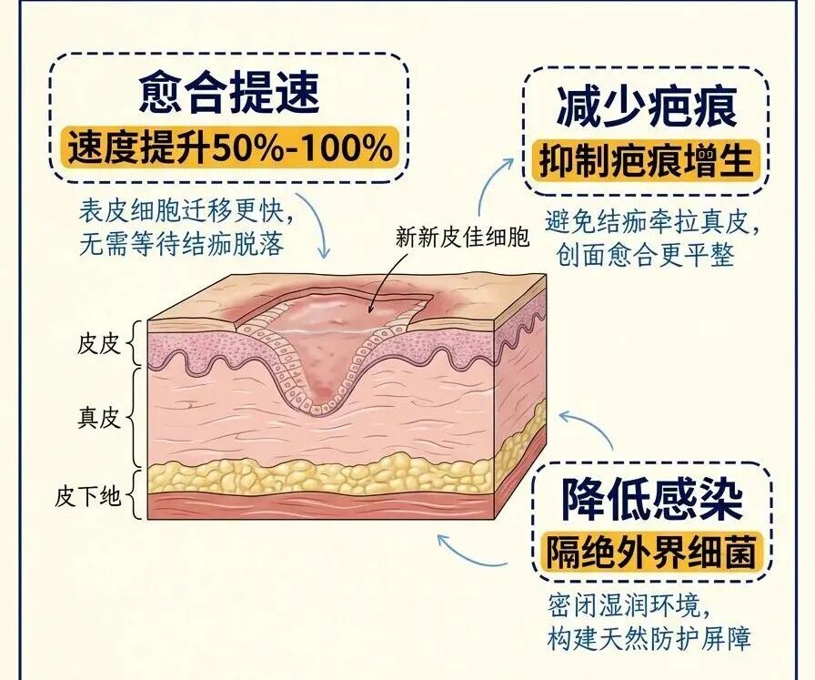 皮肤受伤？还在等它结痂？你OUT了！
