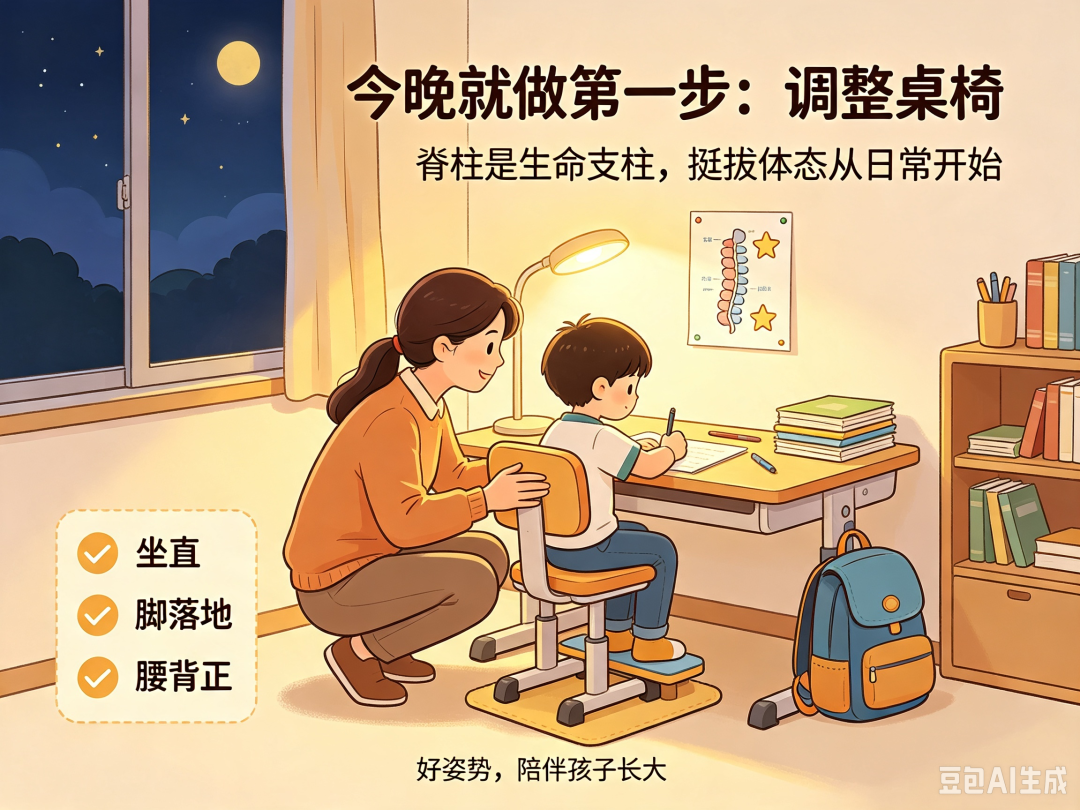 孩子跷二郎腿、趴着写作业？家长必看！别让脊柱“弯”了！