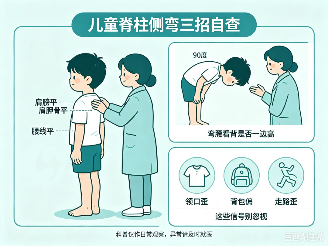 孩子跷二郎腿、趴着写作业？家长必看！别让脊柱“弯”了！