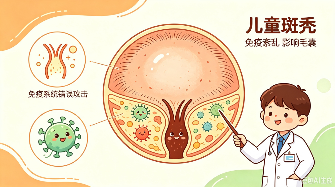孩子头上莫名秃一块?儿童斑秃别乱补,科学处理看这篇