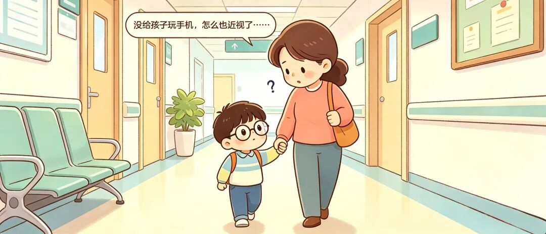 暑假没给孩子玩手机，怎么也近视了？