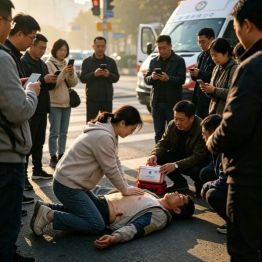 事发荥阳！心脏骤停，跪地施救二十余分钟！我院职工教科书式现场救援