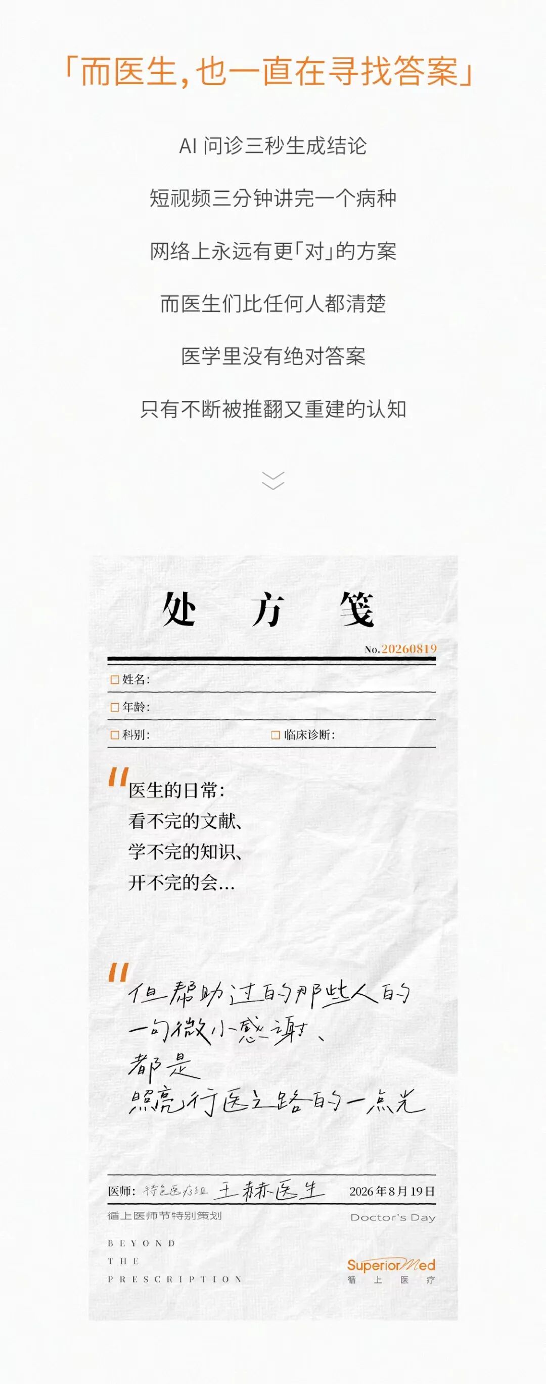 处方之外——2026年医师节，循上特别策划