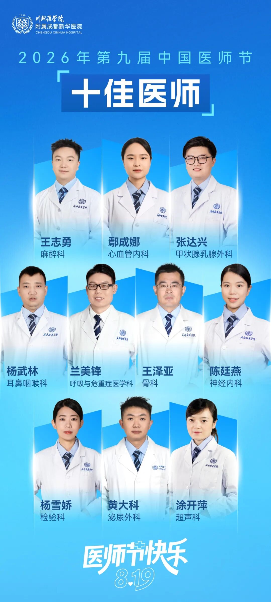8.19 中国医师节 | 推开这十扇窗,看见新华最动人的坚守