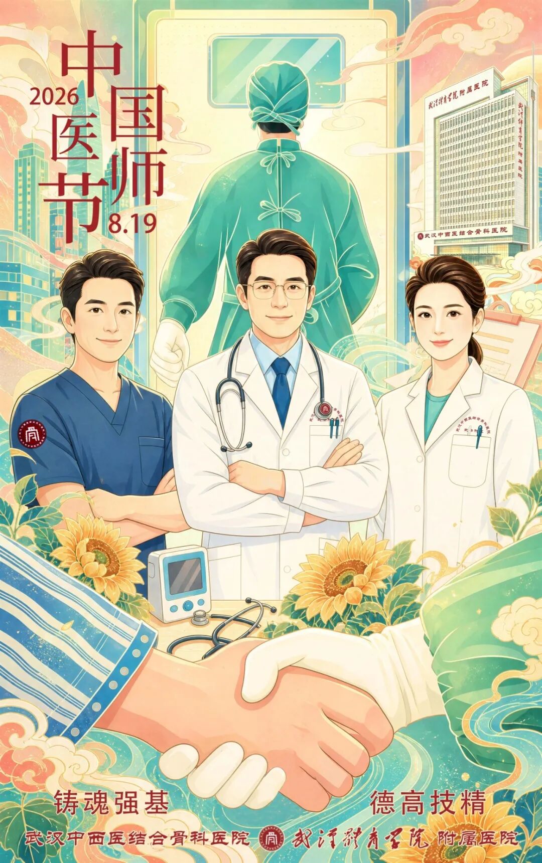 铸魂强基践初心 德高技精护安康|我院举行 2026 年中国医师节表彰大会