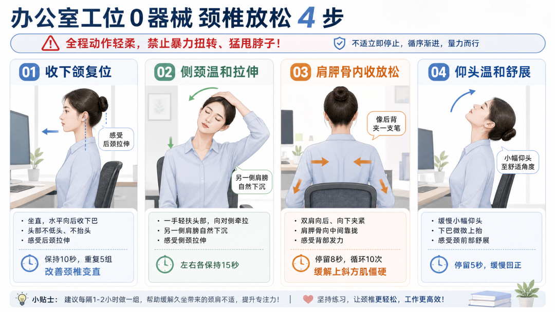骨科科普 | 别让颈椎提前“退休”，办公族颈椎自救攻略