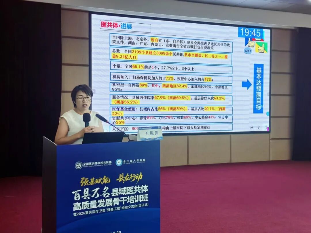 【人医动态】聚焦医共体改革难点 百县万名县域医共体骨干培训在我院开班