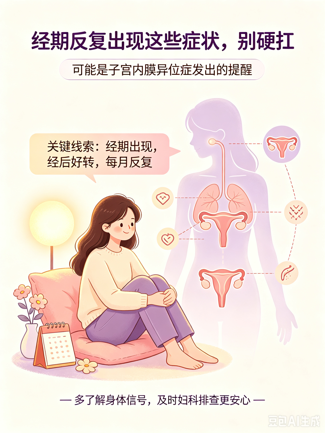 【人医科普】不止痛经!经期浑身疼、莫名出血,小心子宫内膜异位症
