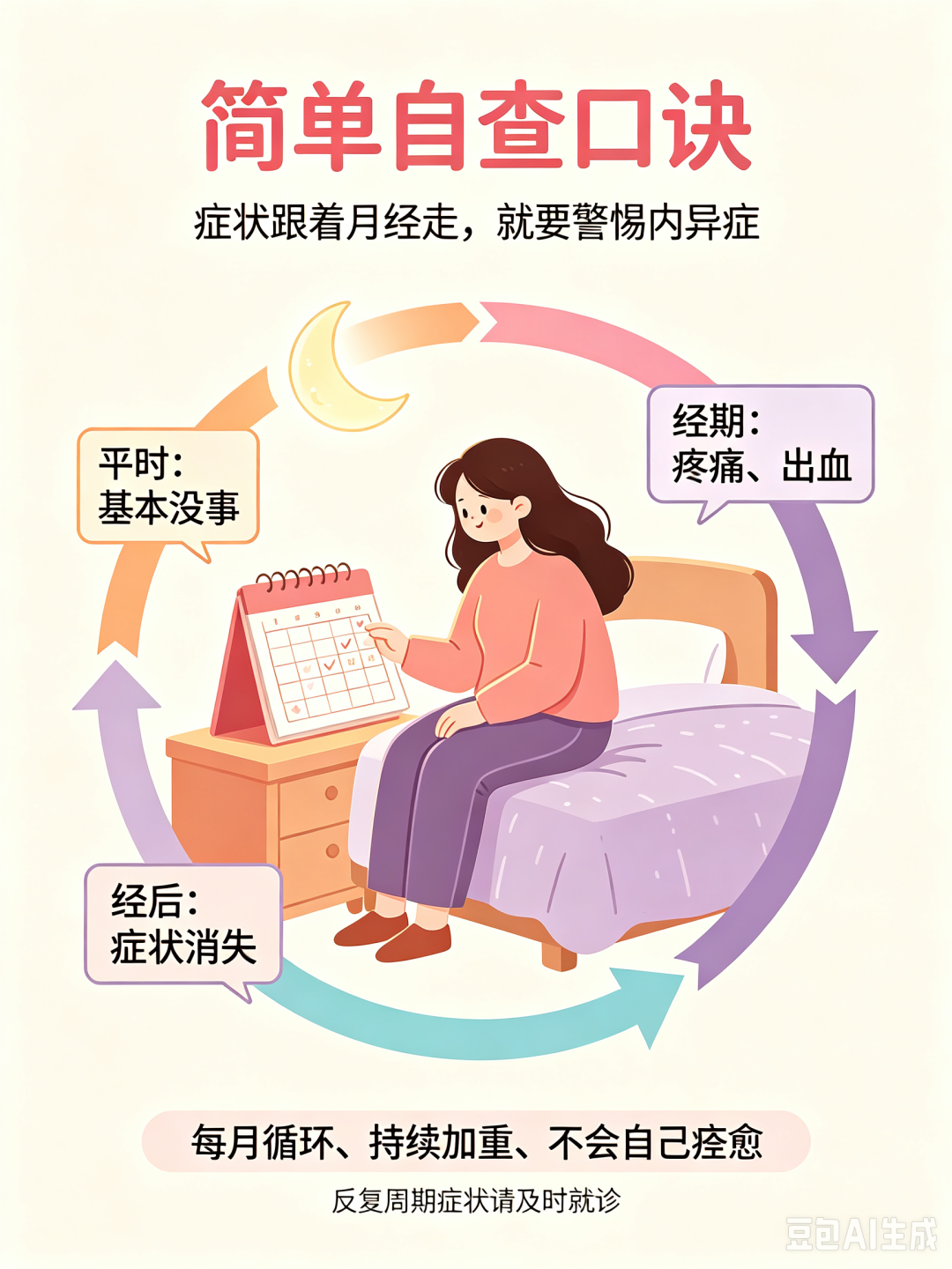 【人医科普】不止痛经!经期浑身疼、莫名出血,小心子宫内膜异位症