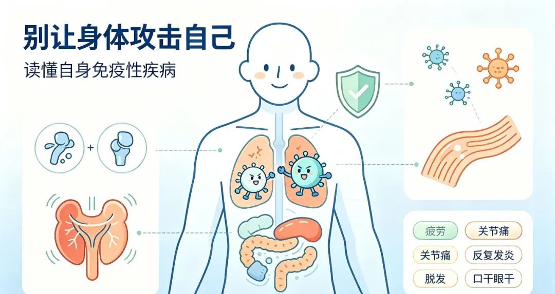 别让身体「攻击自己」!读懂高发的自身免疫性疾病