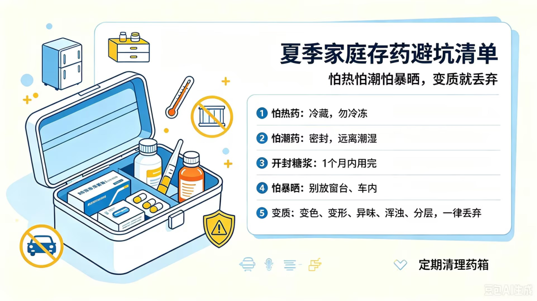 【人医科普】高温天药品“怕热易变质”! 药师教您正确存药,药效不打折