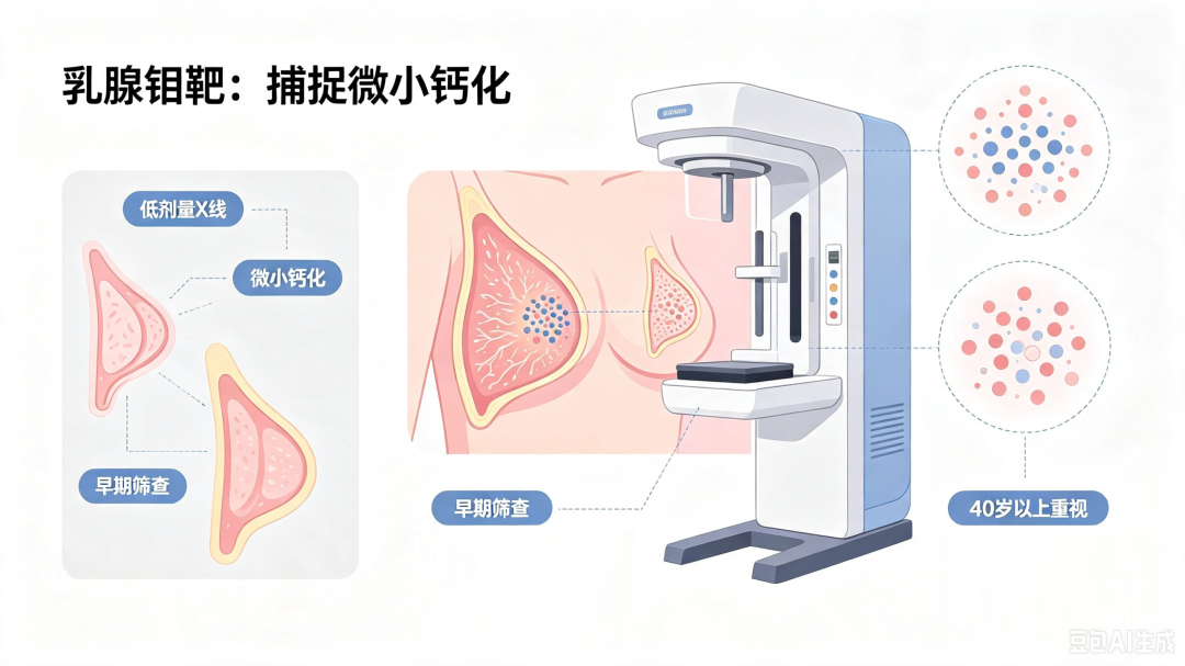 40岁女士彩超正常，钼靶却查出乳腺癌！彩超、钼靶、磁共振，乳腺检查怎么选