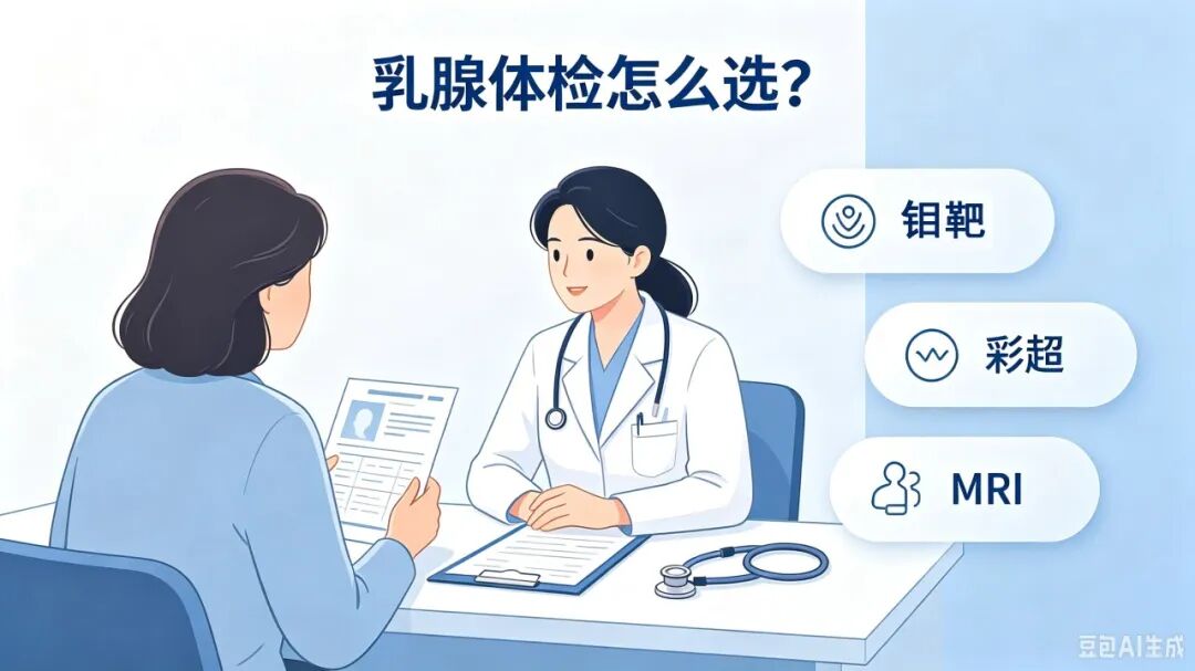 40岁女士彩超正常，钼靶却查出乳腺癌！彩超、钼靶、磁共振，乳腺检查怎么选