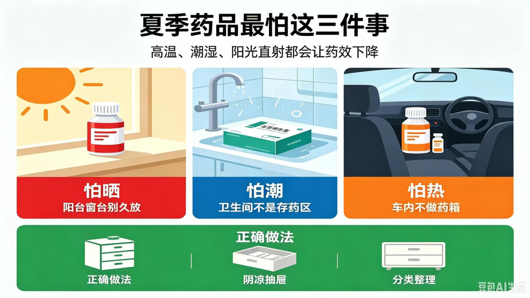 【人医科普】高温天药品“怕热易变质”! 药师教您正确存药,药效不打折