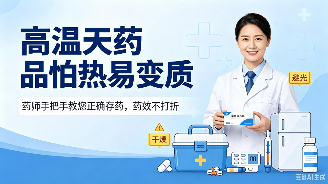 【人医科普】高温天药品“怕热易变质”! 药师教您正确存药,药效不打折