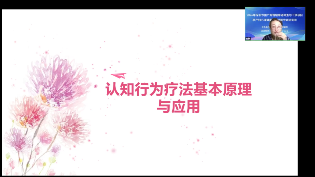 2026 年深圳市围产期情绪障碍筛查与干预项目孕产妇心理健康服务技能专项培训班圆满落幕
