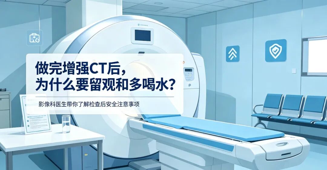 做完增强 CT 别急着走 | 国文医院影像科揭秘:30 分钟留观 + 多喝水的真正意义