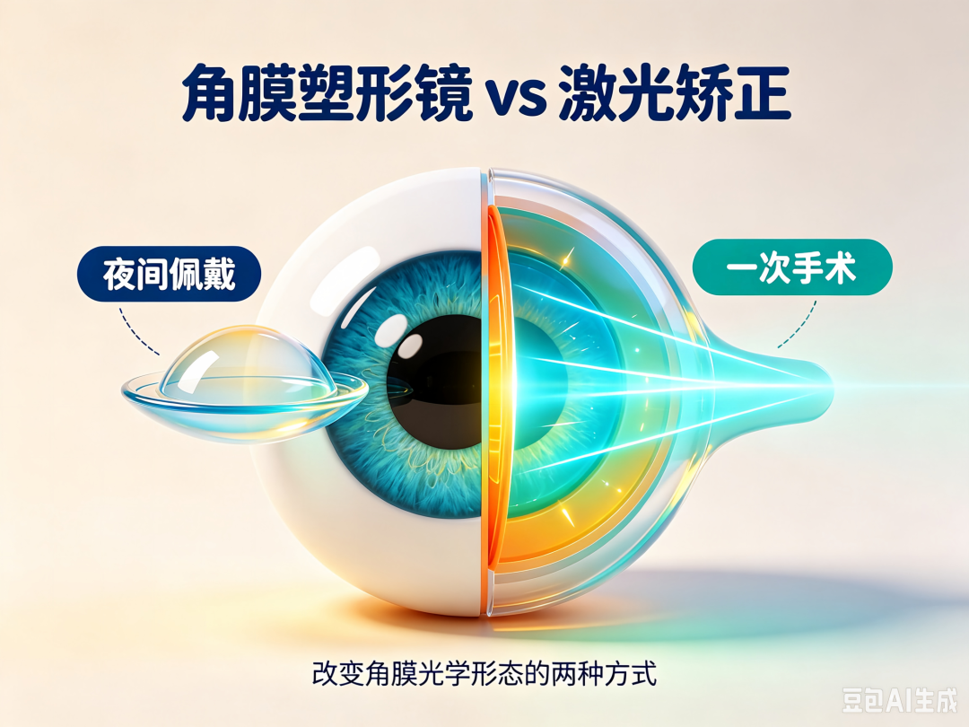 框架眼镜、角膜塑形镜、RGP与近视手术有什么区别?