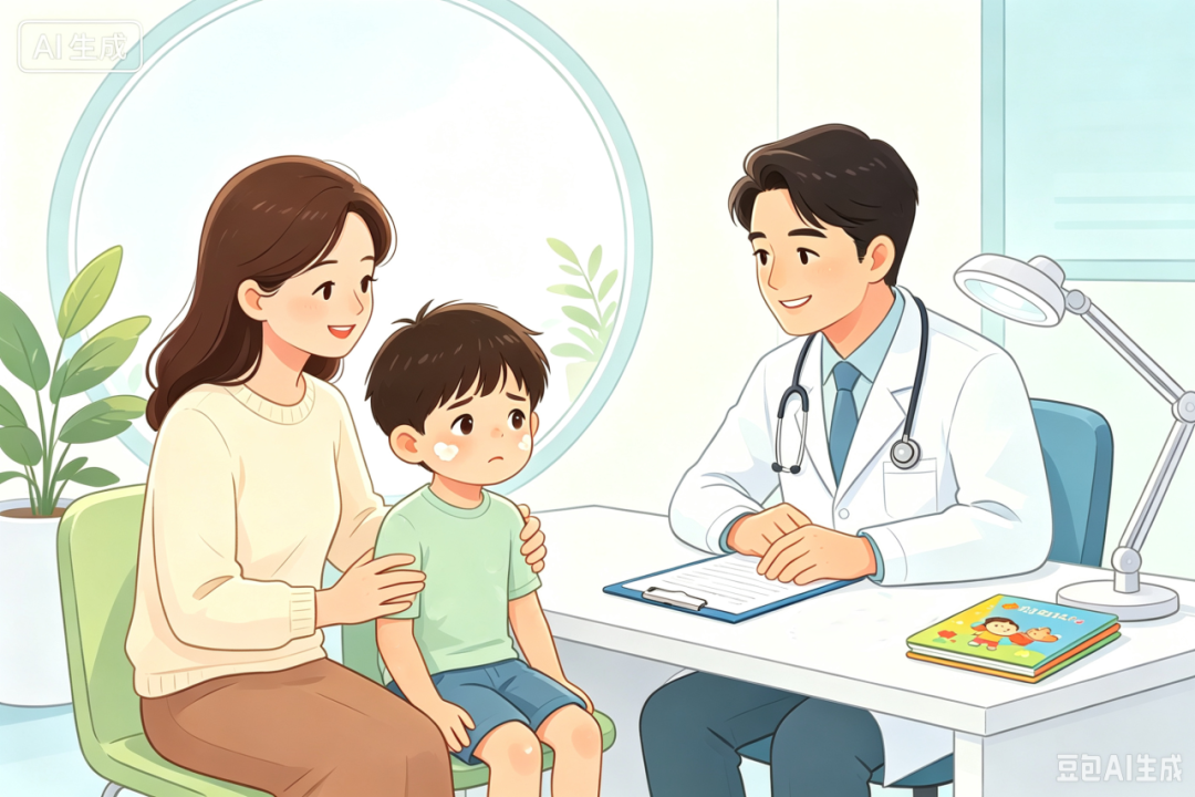孩子脸上长白斑？认清儿童单纯糠疹，别误当白癜风