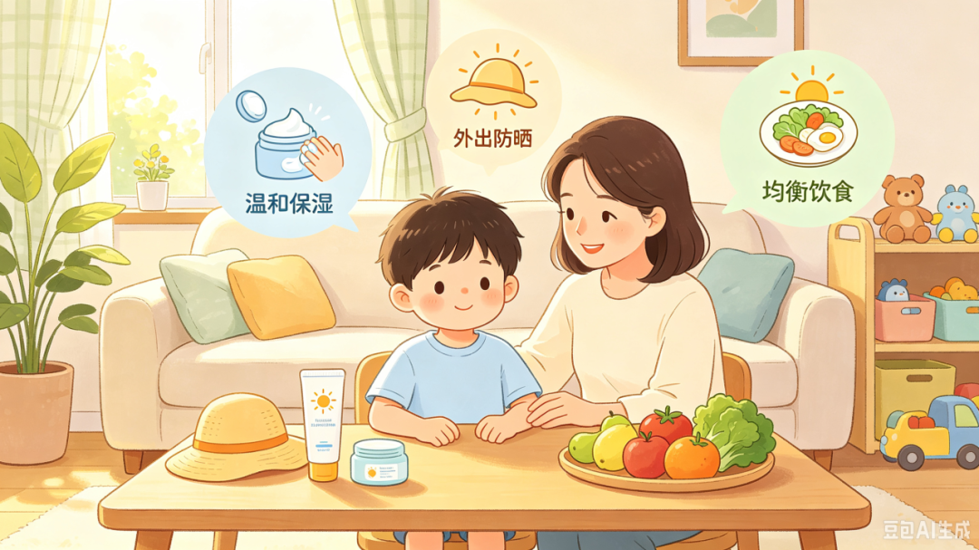 孩子脸上长白斑？认清儿童单纯糠疹，别误当白癜风