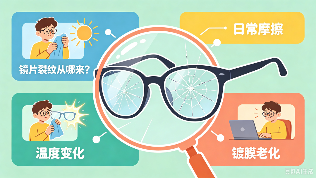 普瑞专家说｜镜片没摔没碰，怎么就开裂了？高温和坏习惯才是元凶