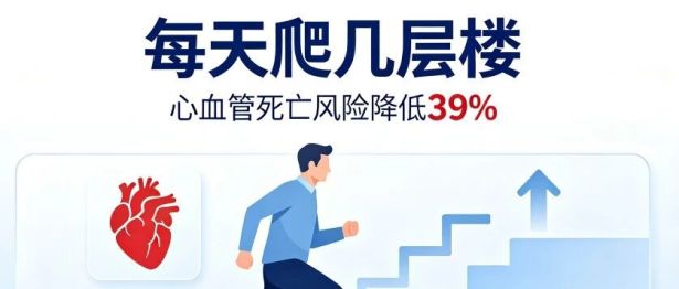 【二附院医生说】每天爬几层楼，心血管死亡风险降低39%？