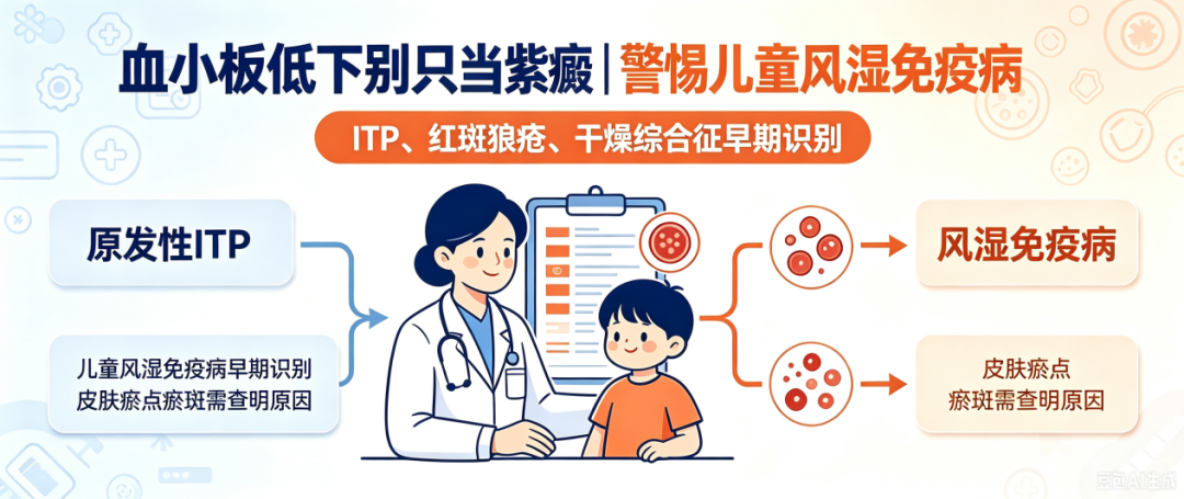 孩子血小板低下未必是紫癜!警惕藏在背后的红斑狼疮、干燥综合征