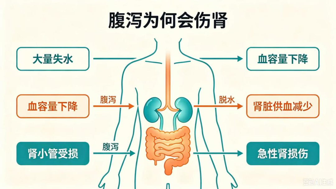 老年人注意！别因“贪凉饮冷”伤了肾，警惕腹泻引发急性肾衰竭