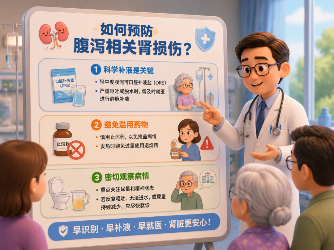 老年人注意！别因“贪凉饮冷”伤了肾，警惕腹泻引发急性肾衰竭
