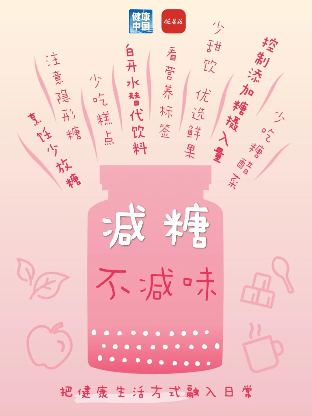 叮！您有6个健康“小瓶子”待查收→
