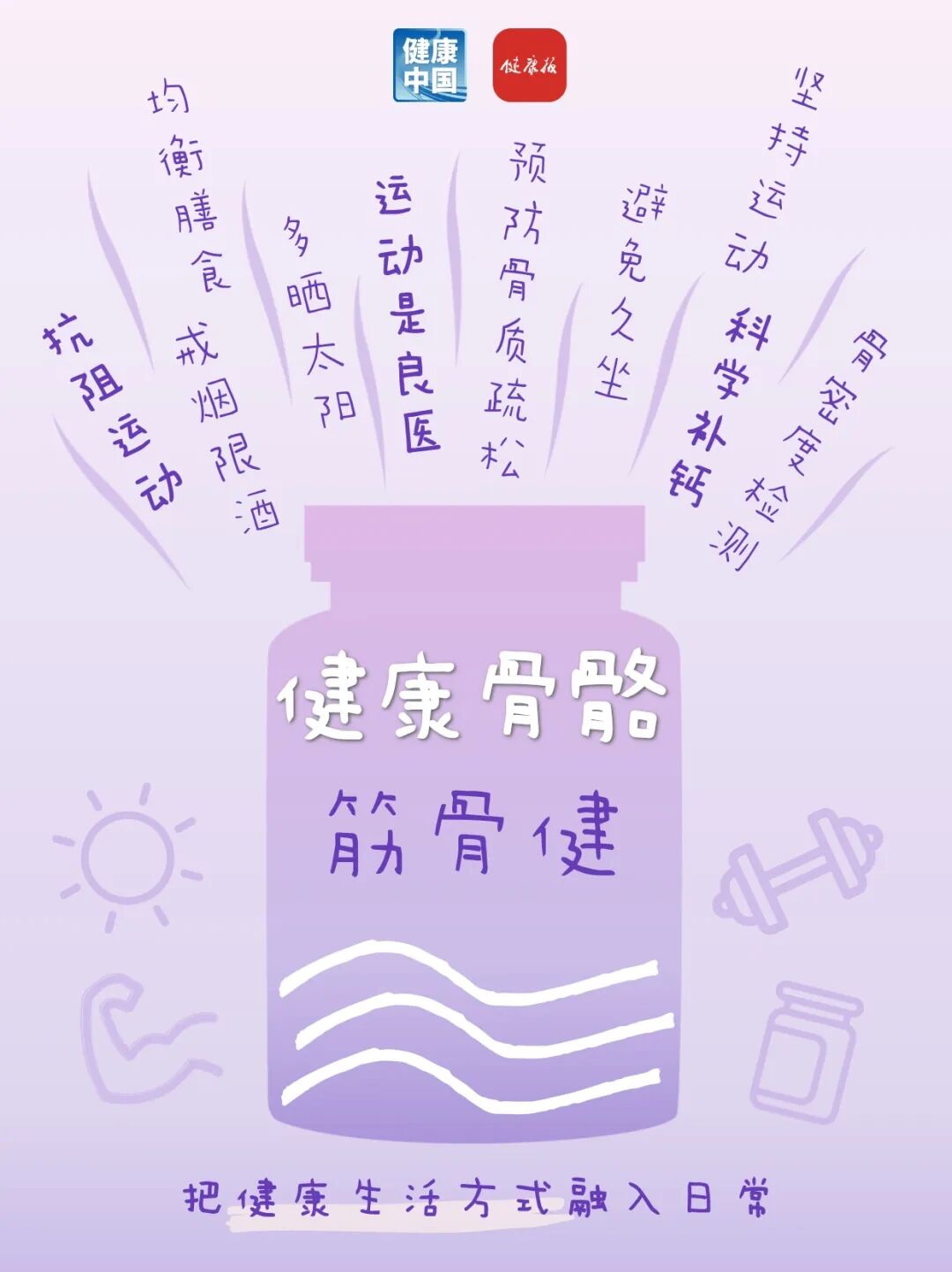 叮！您有6个健康“小瓶子”待查收→