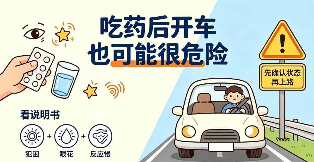 【科普】吃药后开车=酒驾?这份“药驾”黑名单,每位司机都该存好