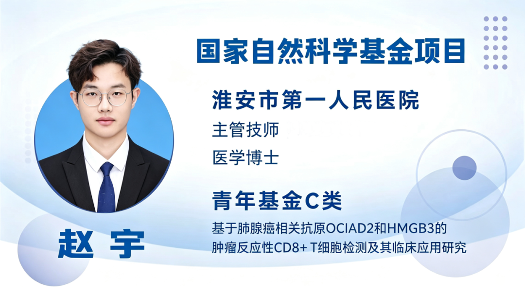 医者科研守初心｜专访淮安市一院检验科国自然青年项目负责人赵宇：深耕肿瘤免疫治疗 科研立项再突破