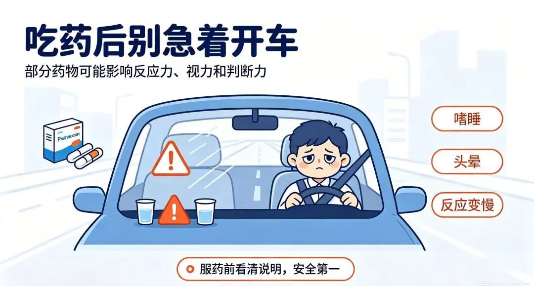 【科普】吃药后开车=酒驾?这份“药驾”黑名单,每位司机都该存好